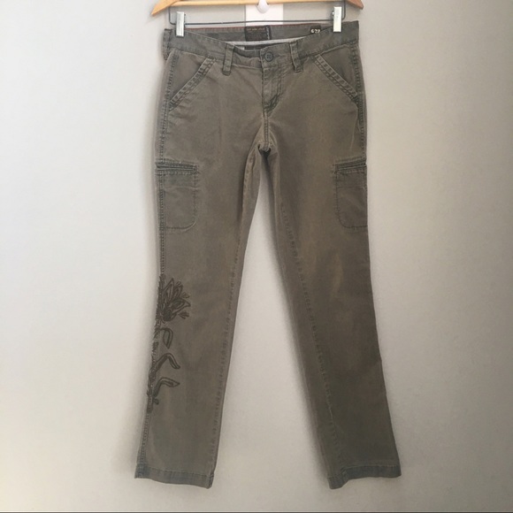 Lucky Brand Pants - Lucky Brand Standard Issue Embroidered Pants